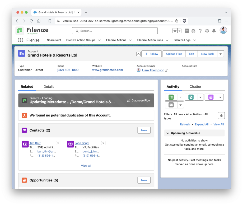 Updating Metadata